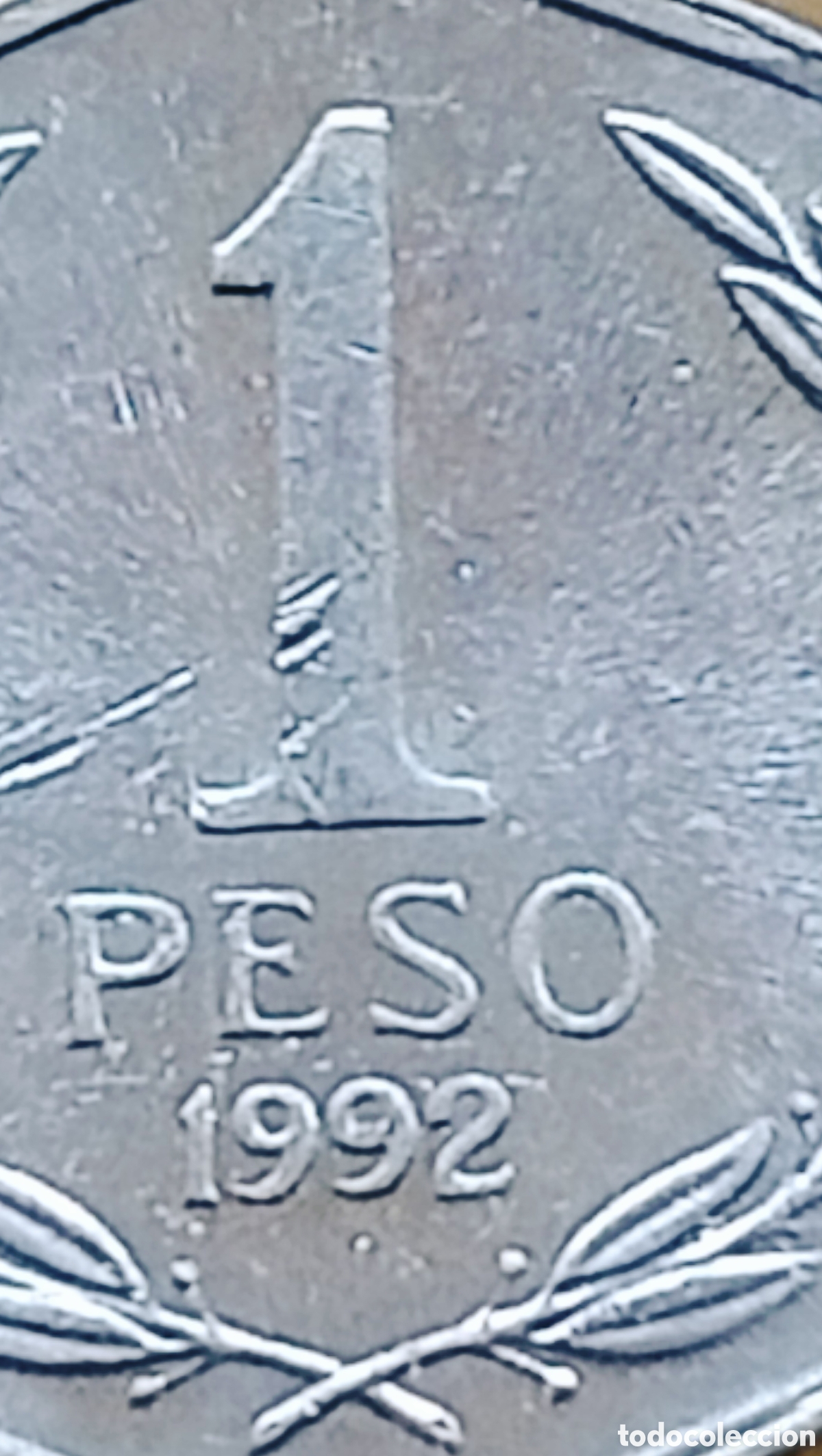 Monedas con errores: Moneda Chile (1992) error de cu&ntilde;o - Foto 15