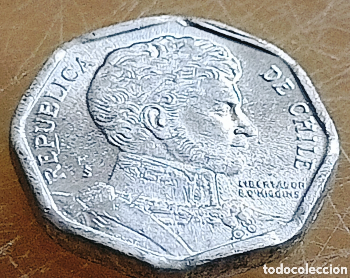 Monedas con errores: Moneda Chile (1992) error de cu&ntilde;o - Foto 26