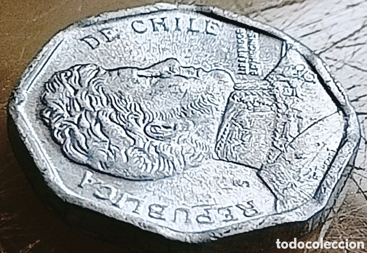 Monedas con errores: Moneda Chile (1992) error de cu&ntilde;o - Foto 27