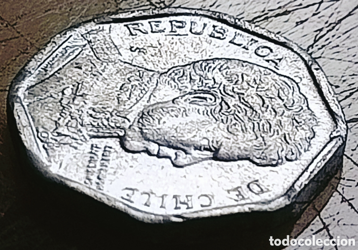 Monedas con errores: Moneda Chile (1992) error de cu&ntilde;o - Foto 29
