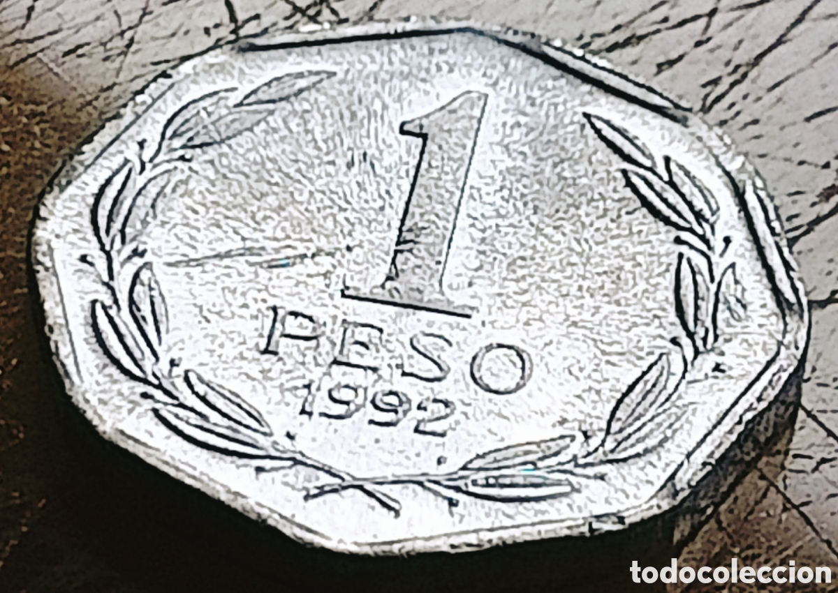Monedas con errores: Moneda Chile (1992) error de cu&ntilde;o - Foto 30