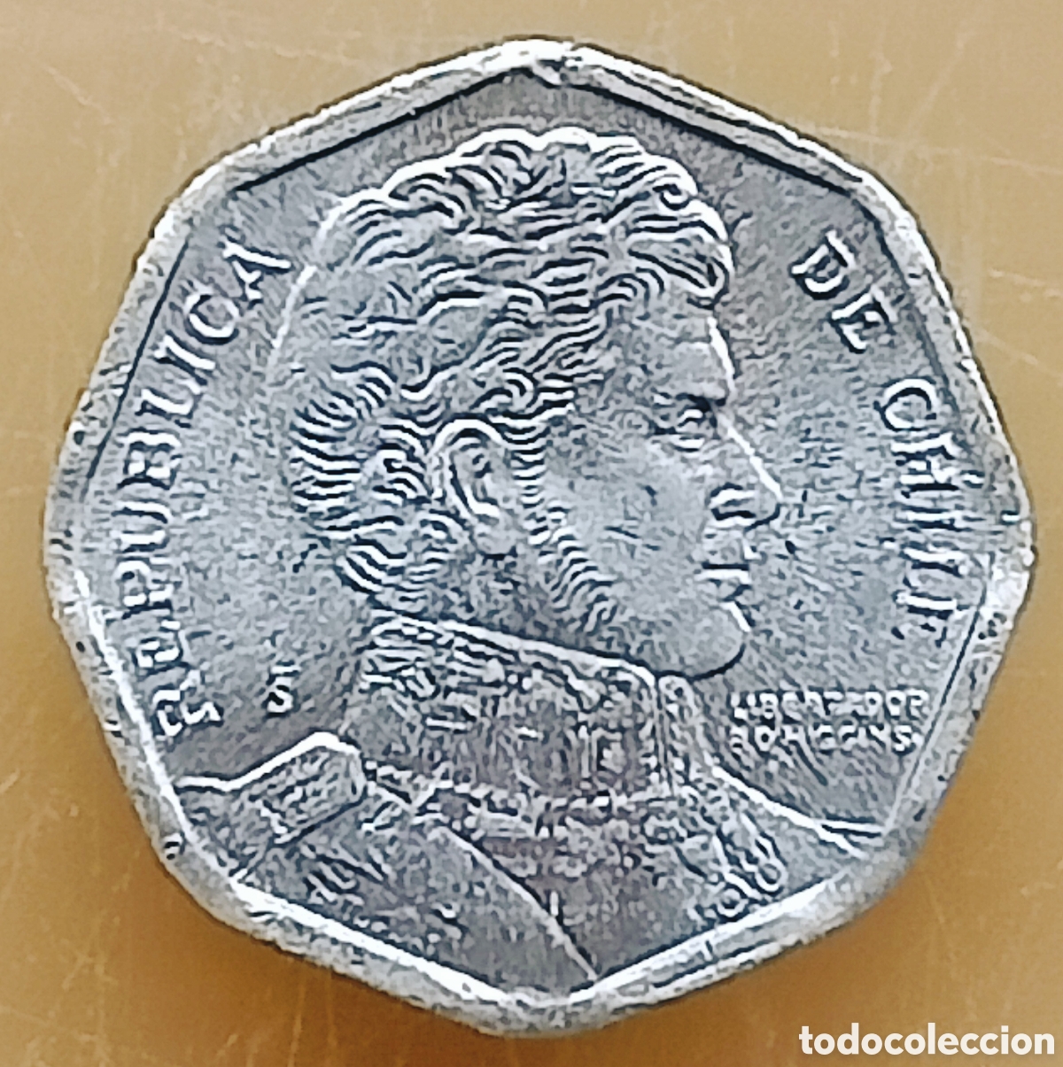 Monedas con errores: Moneda Chile (1992) error de cu&ntilde;o