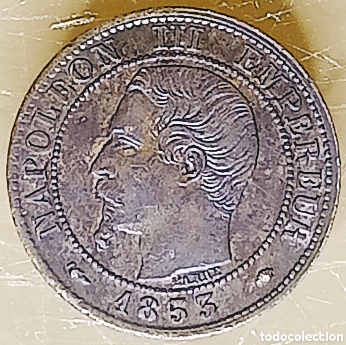 Monedas con errores: Moneda Francia 1c-SC-1953-AM-variante - Foto 3