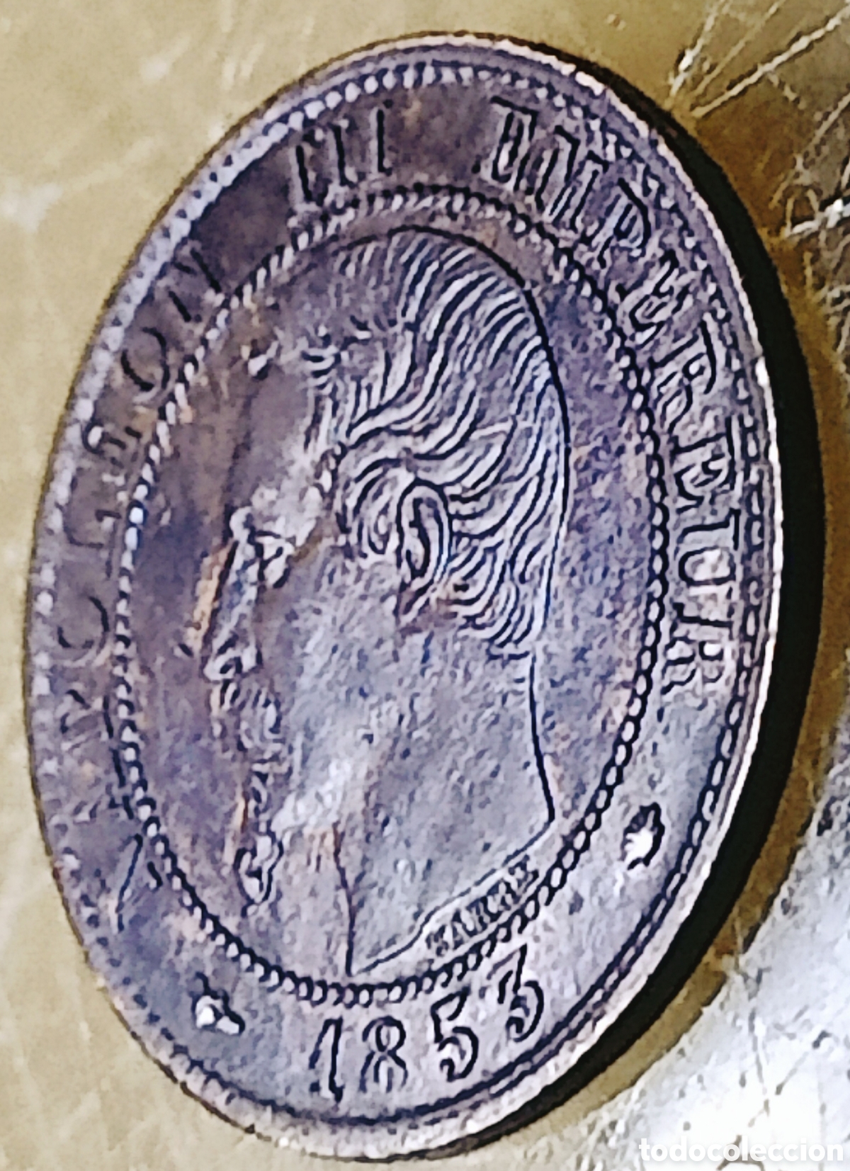 Monedas con errores: Moneda Francia 1cent'1953-AM-variante