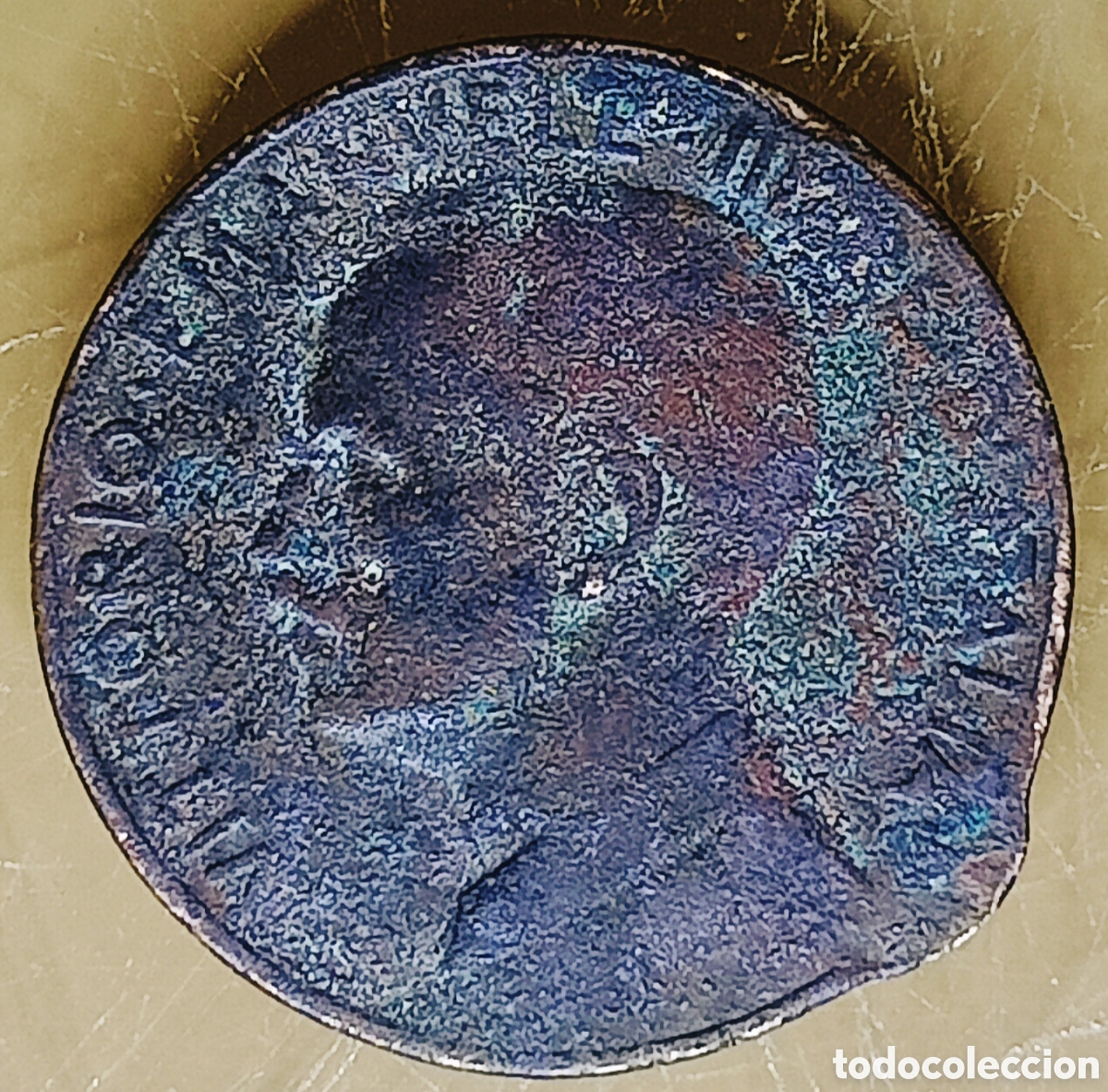 Monedas con errores: Moneda Italia (1918) error de acu&ntilde;aci&oacute;n - Foto 2