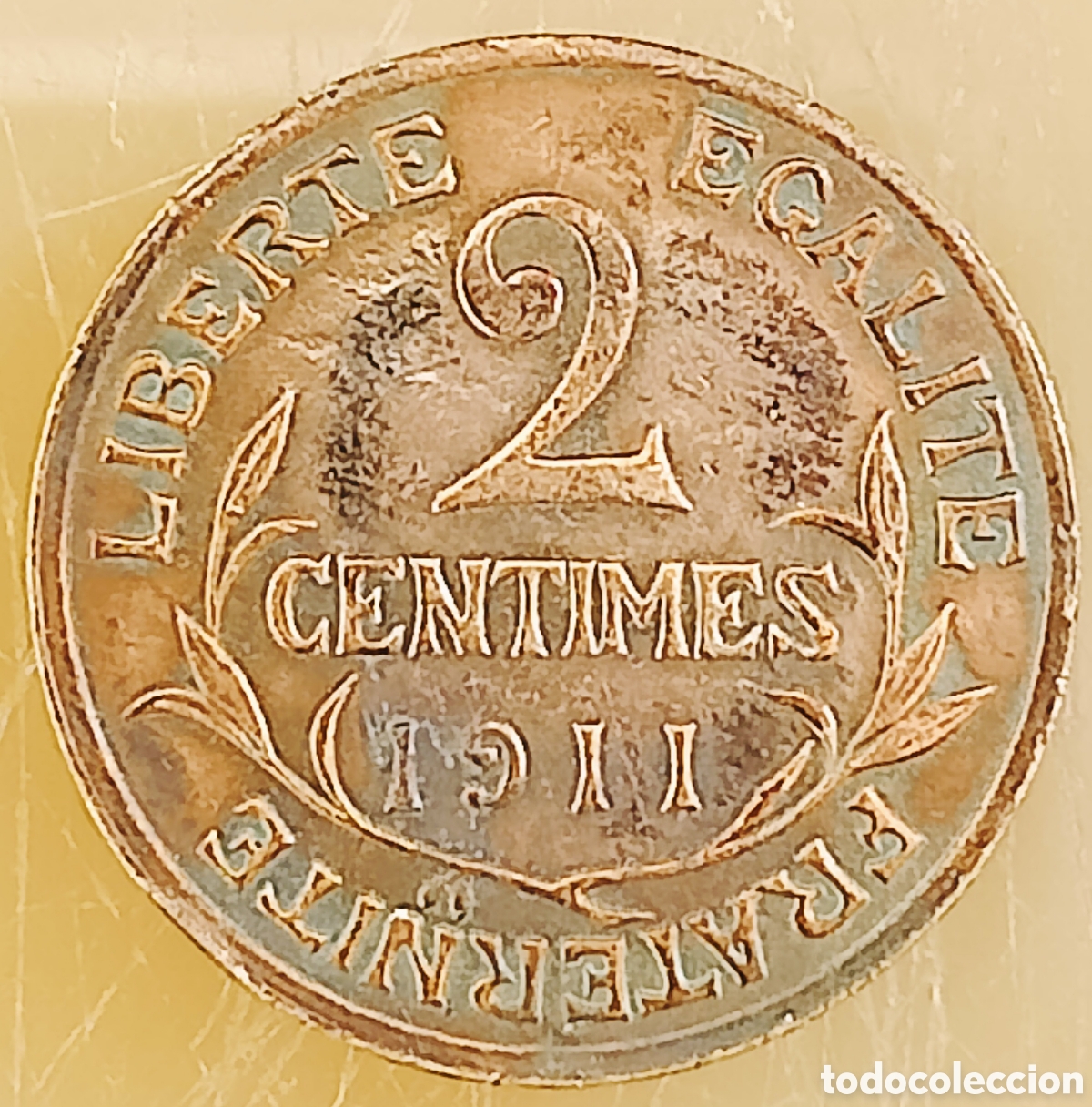 Monedas con errores: Moneda Francia (1911) error de acu&ntilde;aci&oacute;n - Foto 2