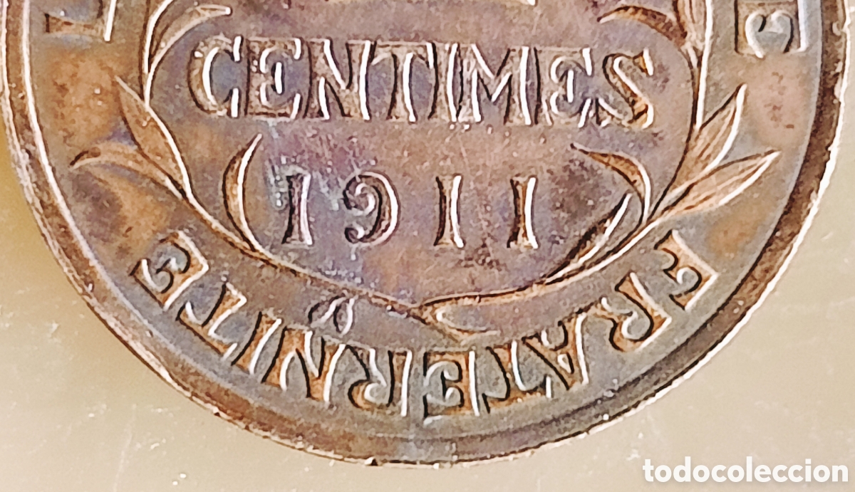Monedas con errores: Moneda Francia (1911) error de acu&ntilde;aci&oacute;n - Foto 14