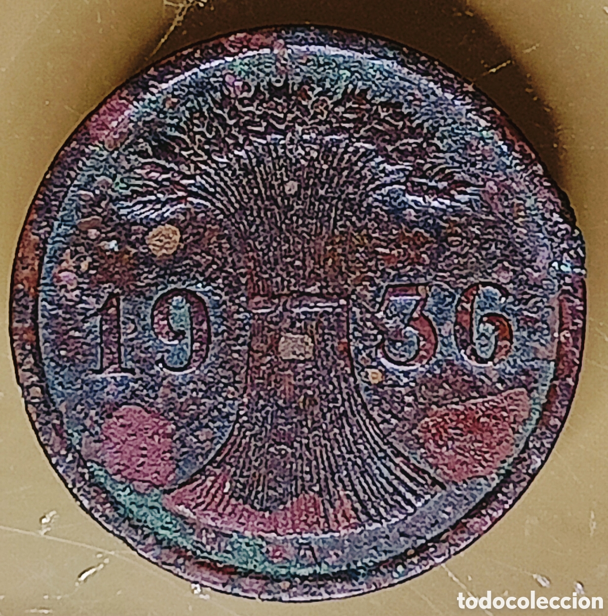 Monedas con errores: Moneda Alemania (1936*A) Error de Cospel