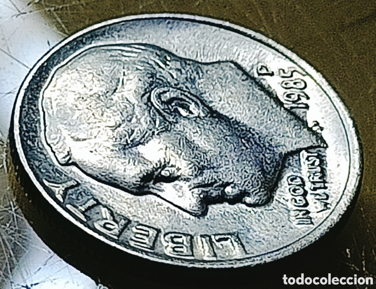 Monedas con errores: Moneda EE.UU (1985*P) Var&iacute;ante - Foto 17