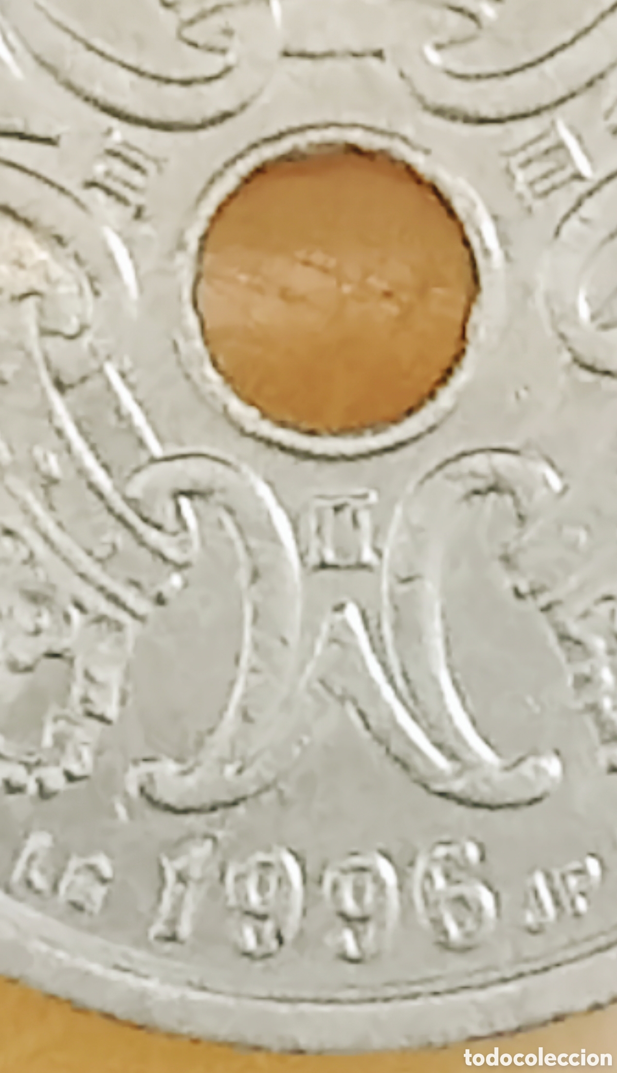 Monedas con errores: Moneda Dinamarca (1996) variedad - Foto 12