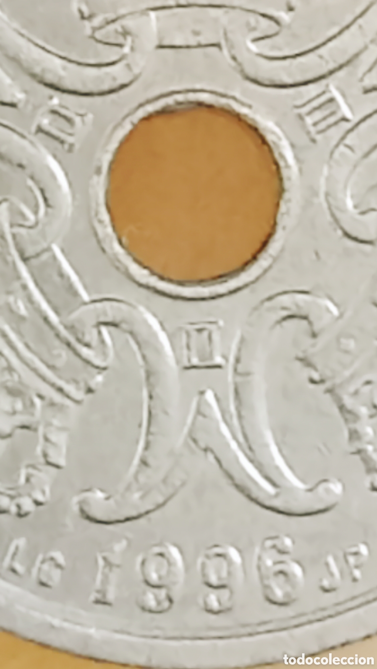 Monedas con errores: Moneda Dinamarca (1996) variedad - Foto 13