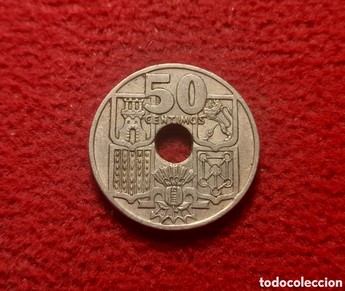 Coins with Errors: 50 c&eacute;ntimos 1949 51 flechas invertidas