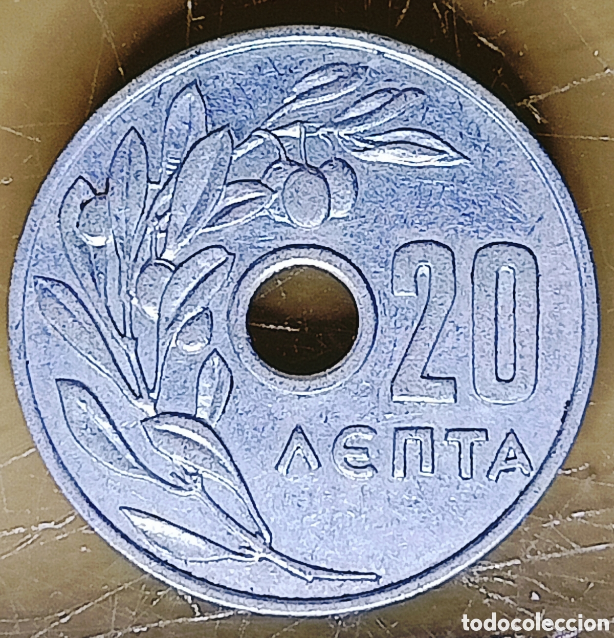 Monedas con errores: Moneda Grecia (1954) Giro de Cu&ntilde;o - Foto 2