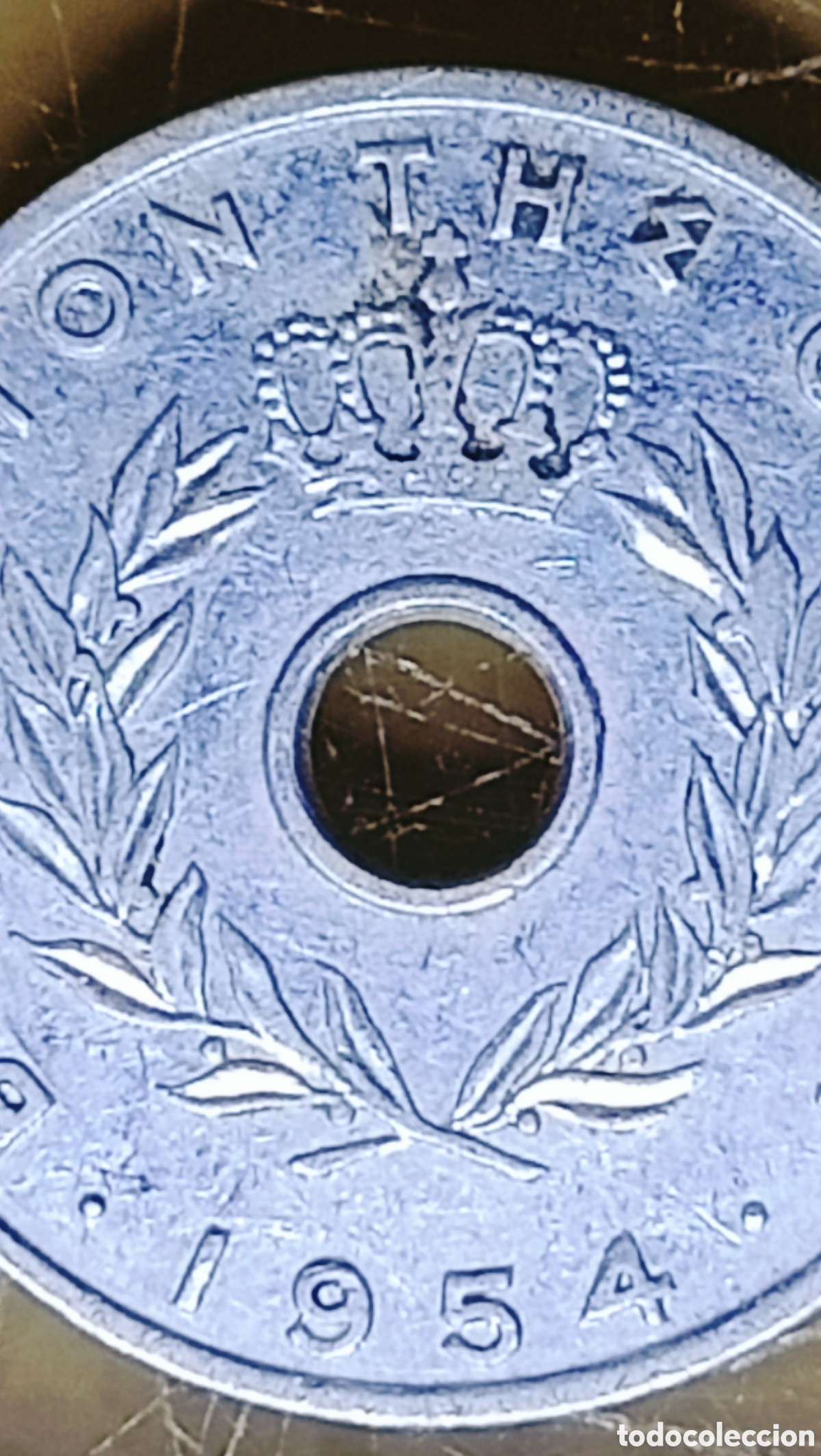 Monedas con errores: Moneda Grecia (1954) Giro de Cu&ntilde;o - Foto 3