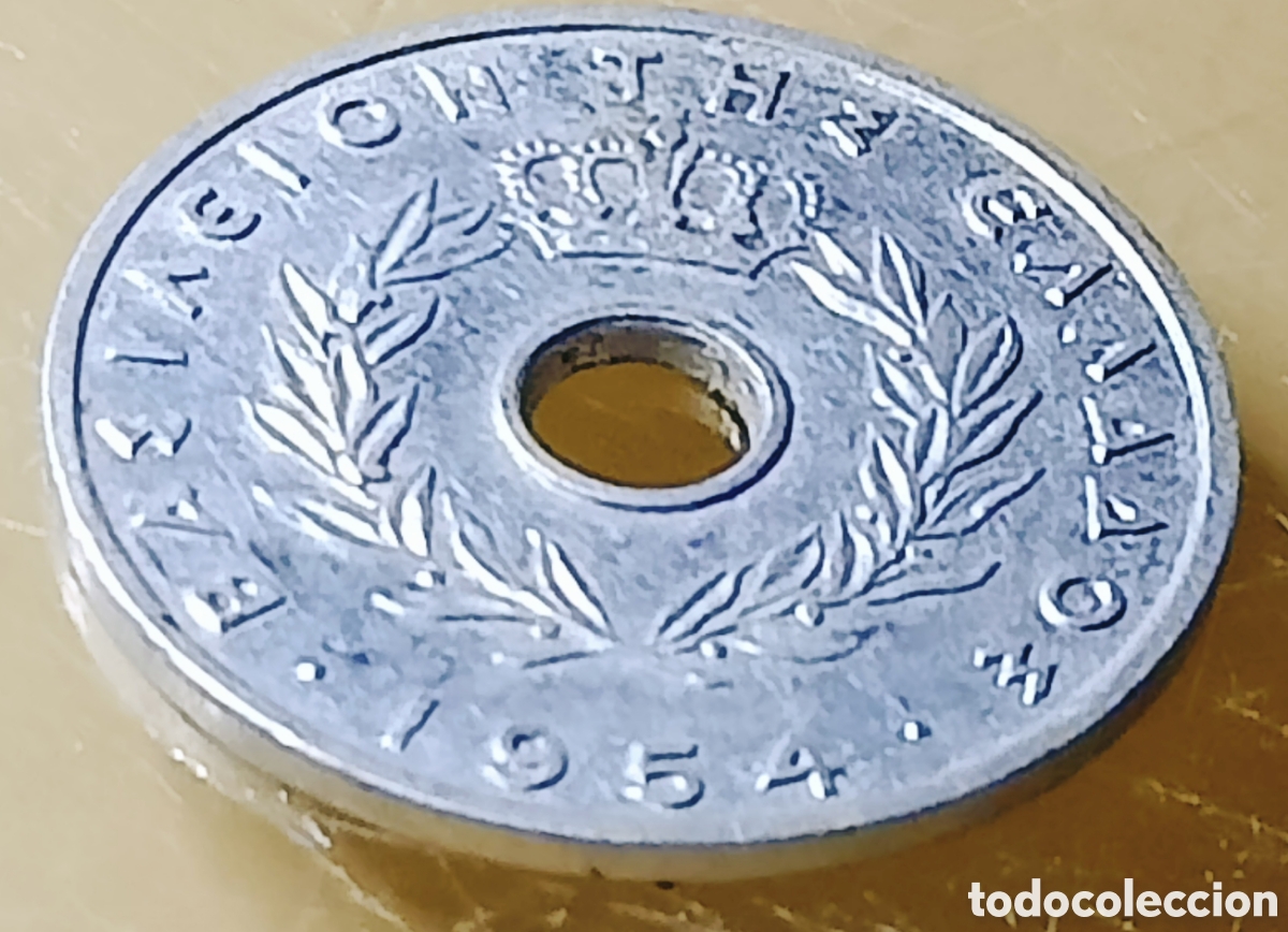 Monedas con errores: Moneda Grecia (1954) Giro de Cu&ntilde;o - Foto 29