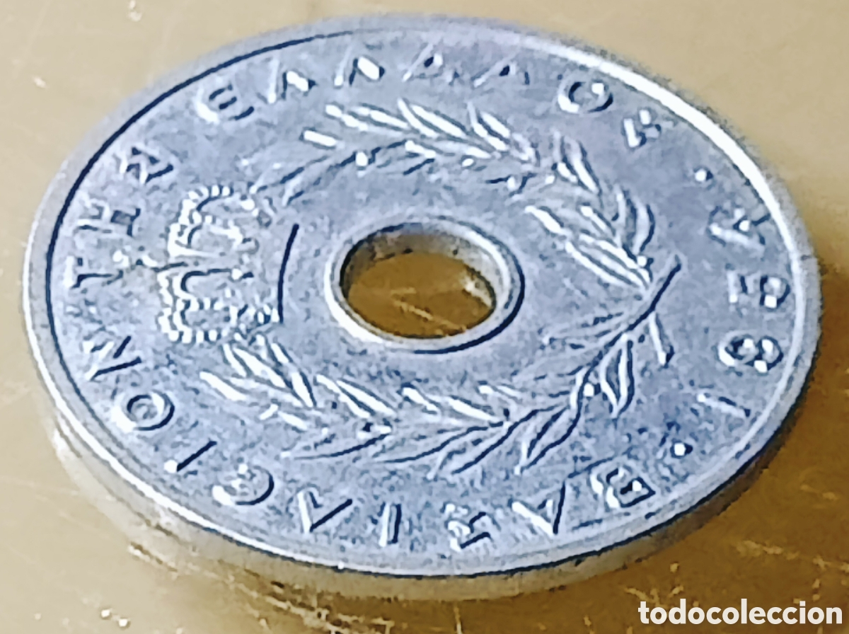 Monedas con errores: Moneda Grecia (1954) Giro de Cu&ntilde;o - Foto 30