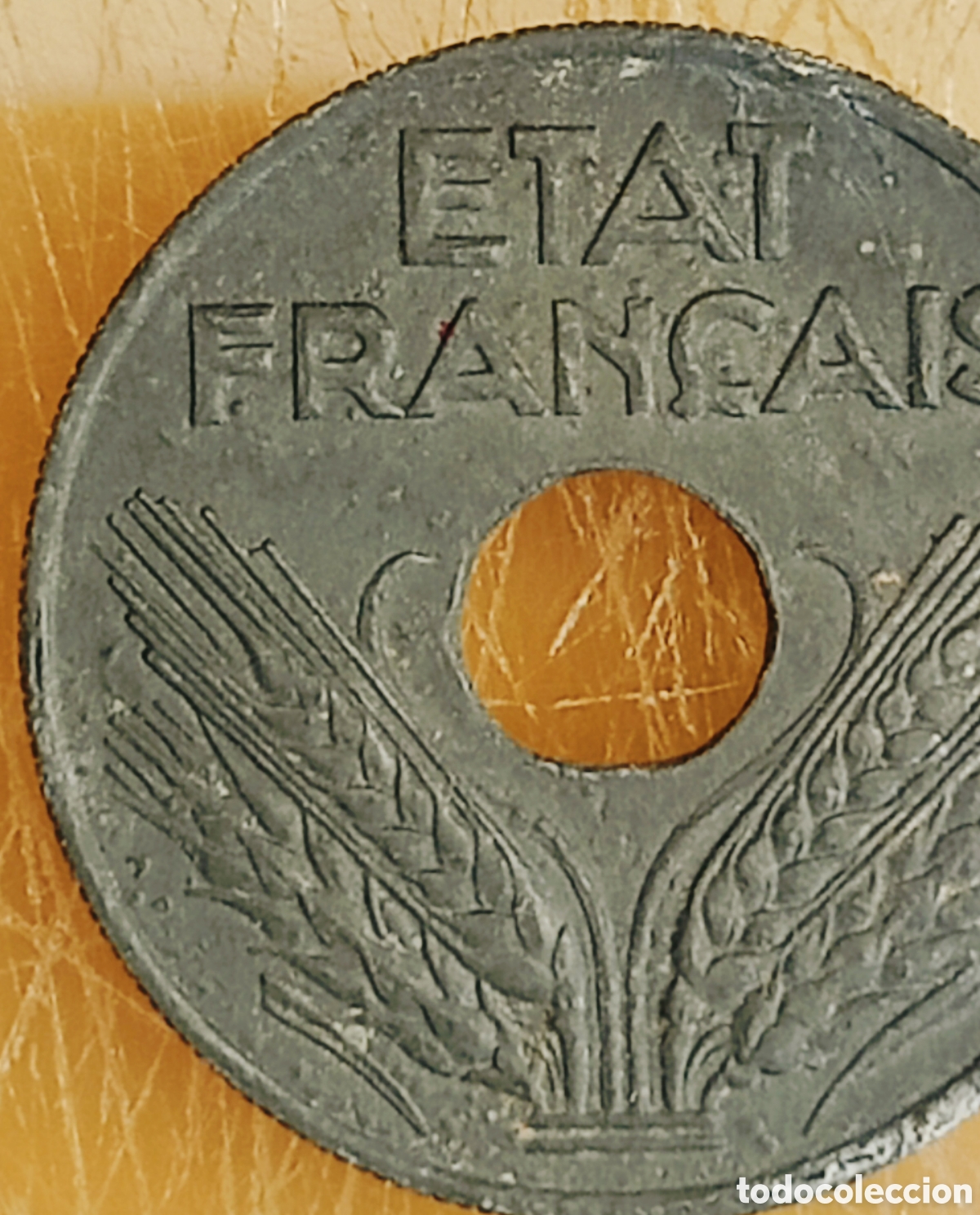 Monedas con errores: Moneda Francia (1942) ERROR(SC) - Foto 4