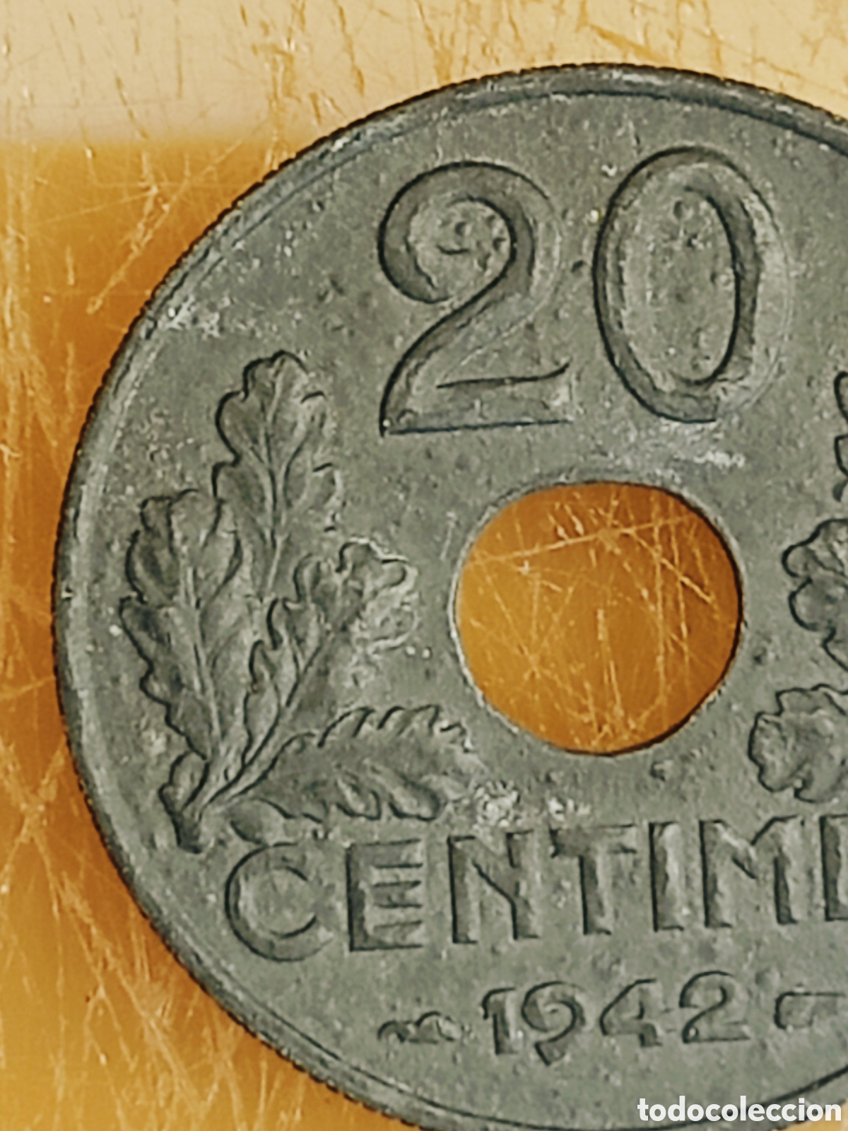 Monedas con errores: Moneda Francia (1942) ERROR(SC) - Foto 6