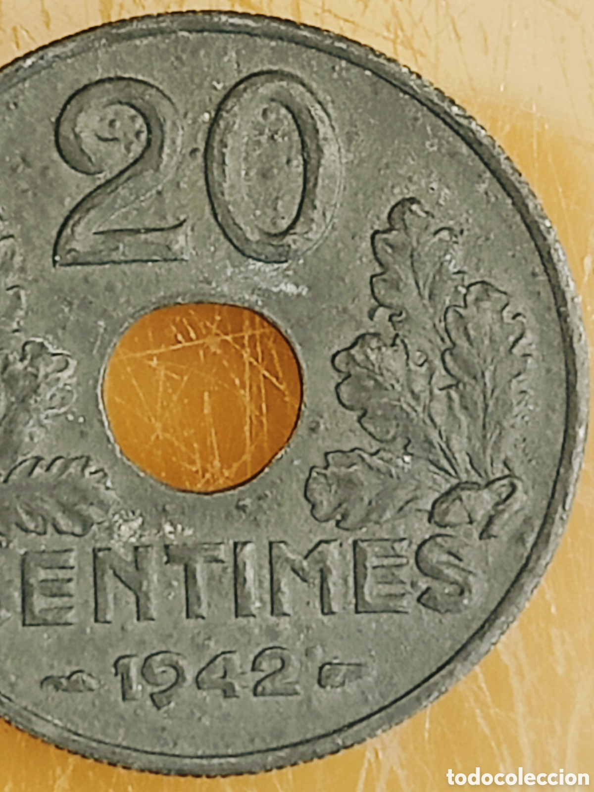 Monedas con errores: Moneda Francia (1942) ERROR(SC) - Foto 7