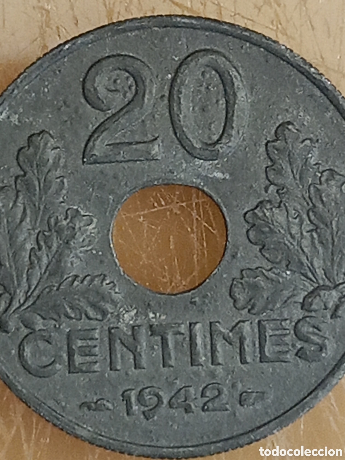 Monedas con errores: Moneda Francia (1942) ERROR(SC) - Foto 8