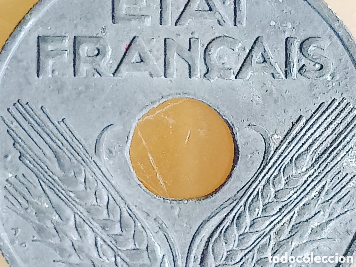Monedas con errores: Moneda Francia (1942) ERROR(SC) - Foto 13