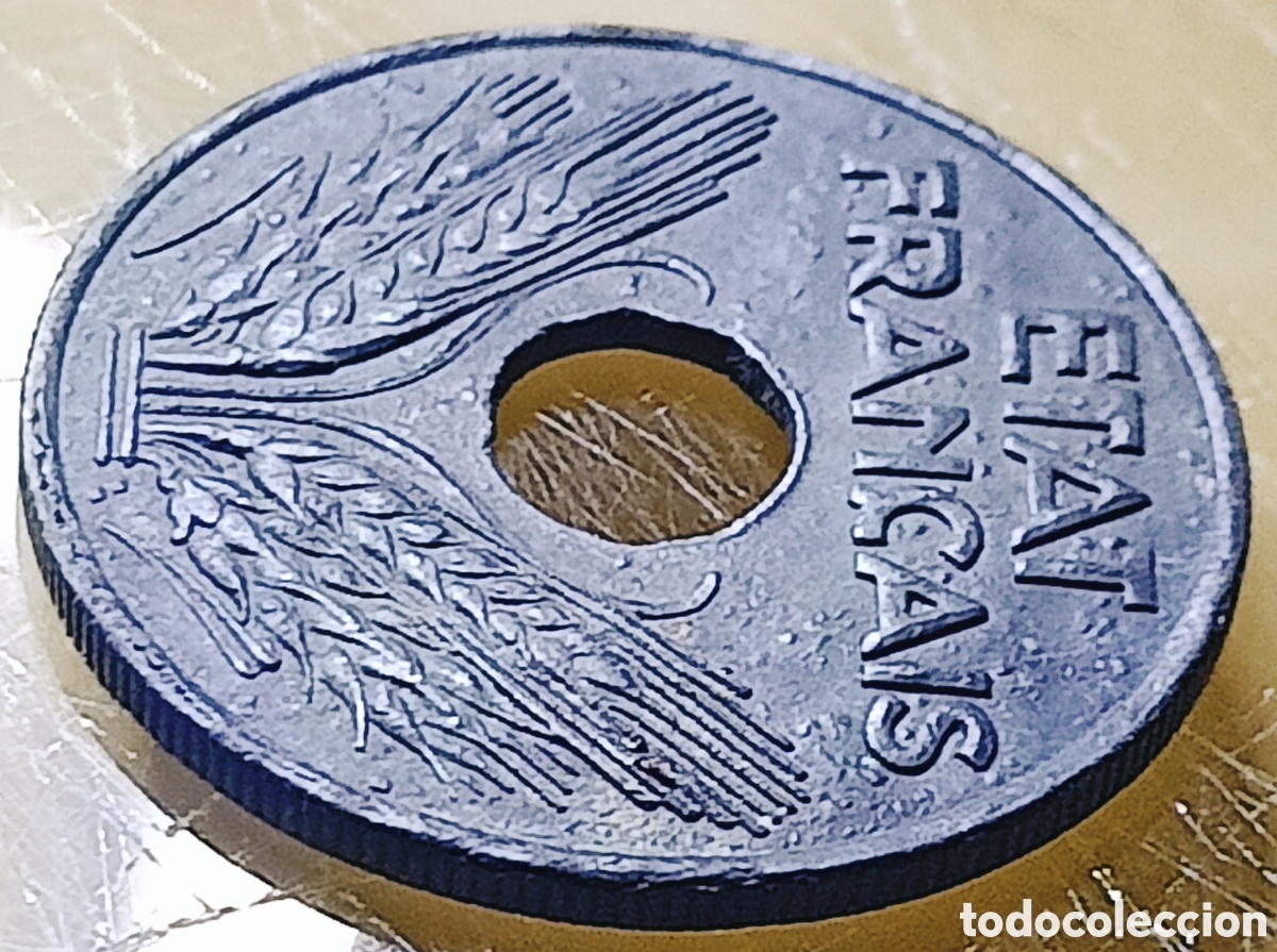 Monedas con errores: Moneda Francia (1942) ERROR(SC) - Foto 26