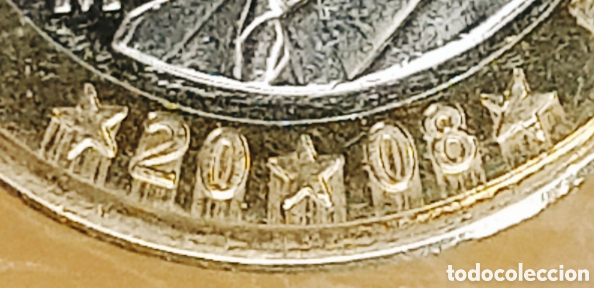 Monedas con errores: Moneda Espa&ntilde;a - 2008- variante - Foto 8