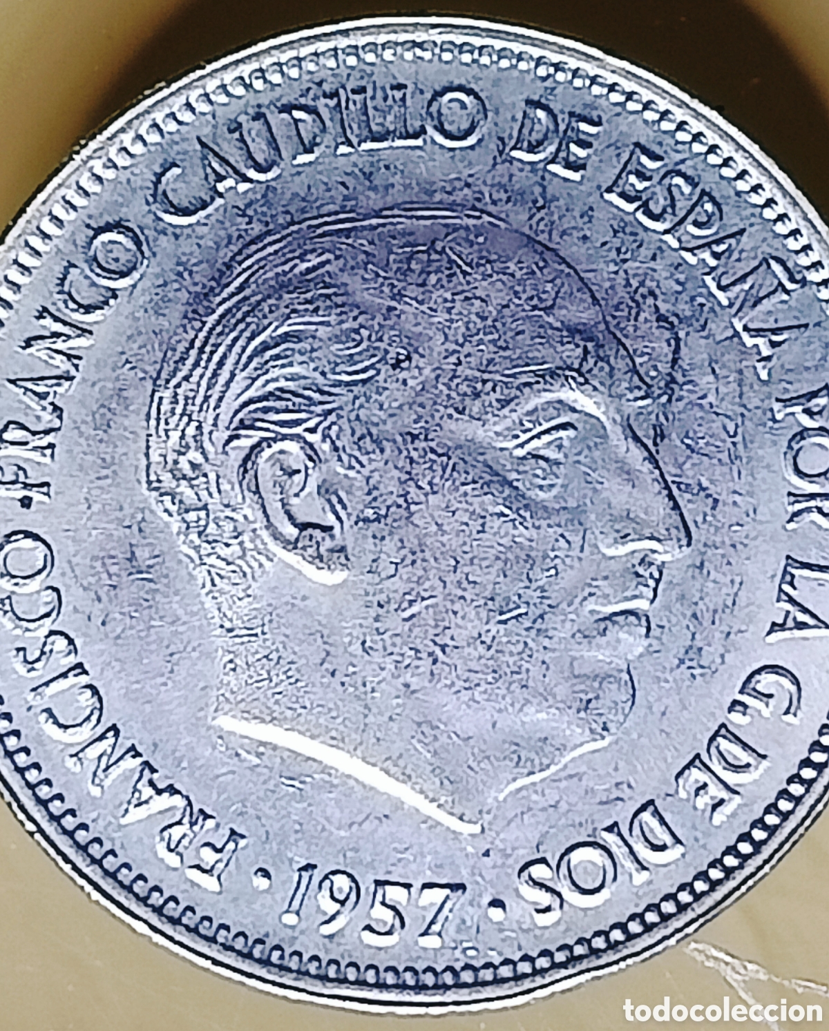 Monedas con errores: Moneda Espa&ntilde;a (1957) var&iacute;ante - Foto 2