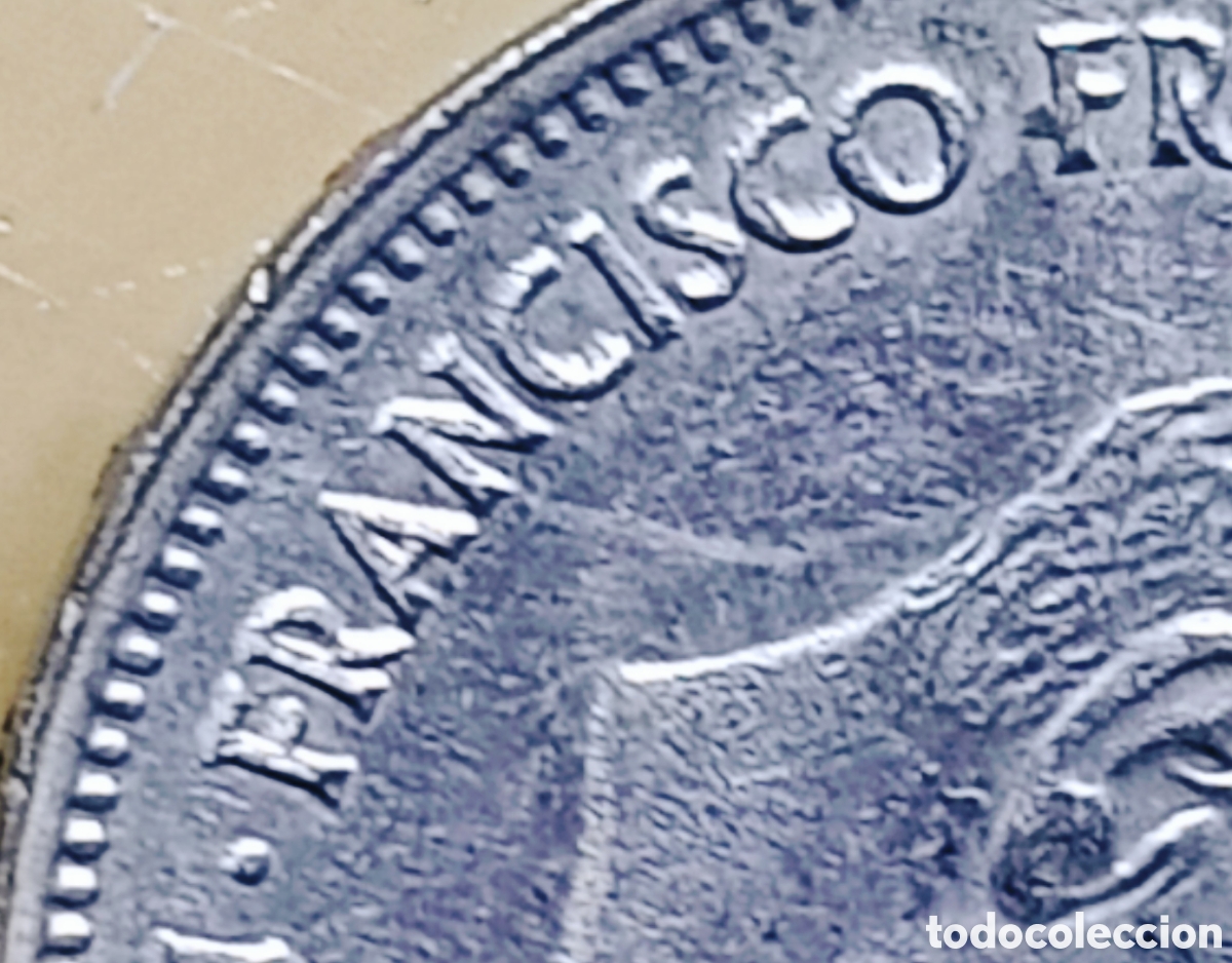 Monedas con errores: Moneda Espa&ntilde;a (1957) var&iacute;ante - Foto 3