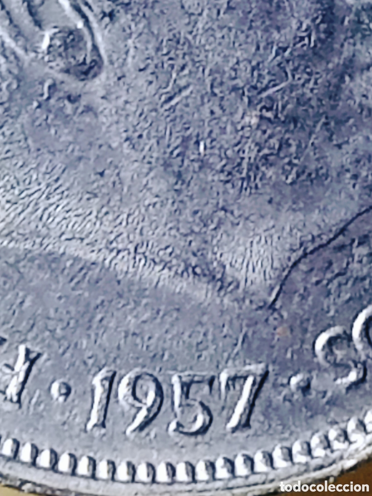 Monedas con errores: Moneda Espa&ntilde;a (1957) var&iacute;ante - Foto 5