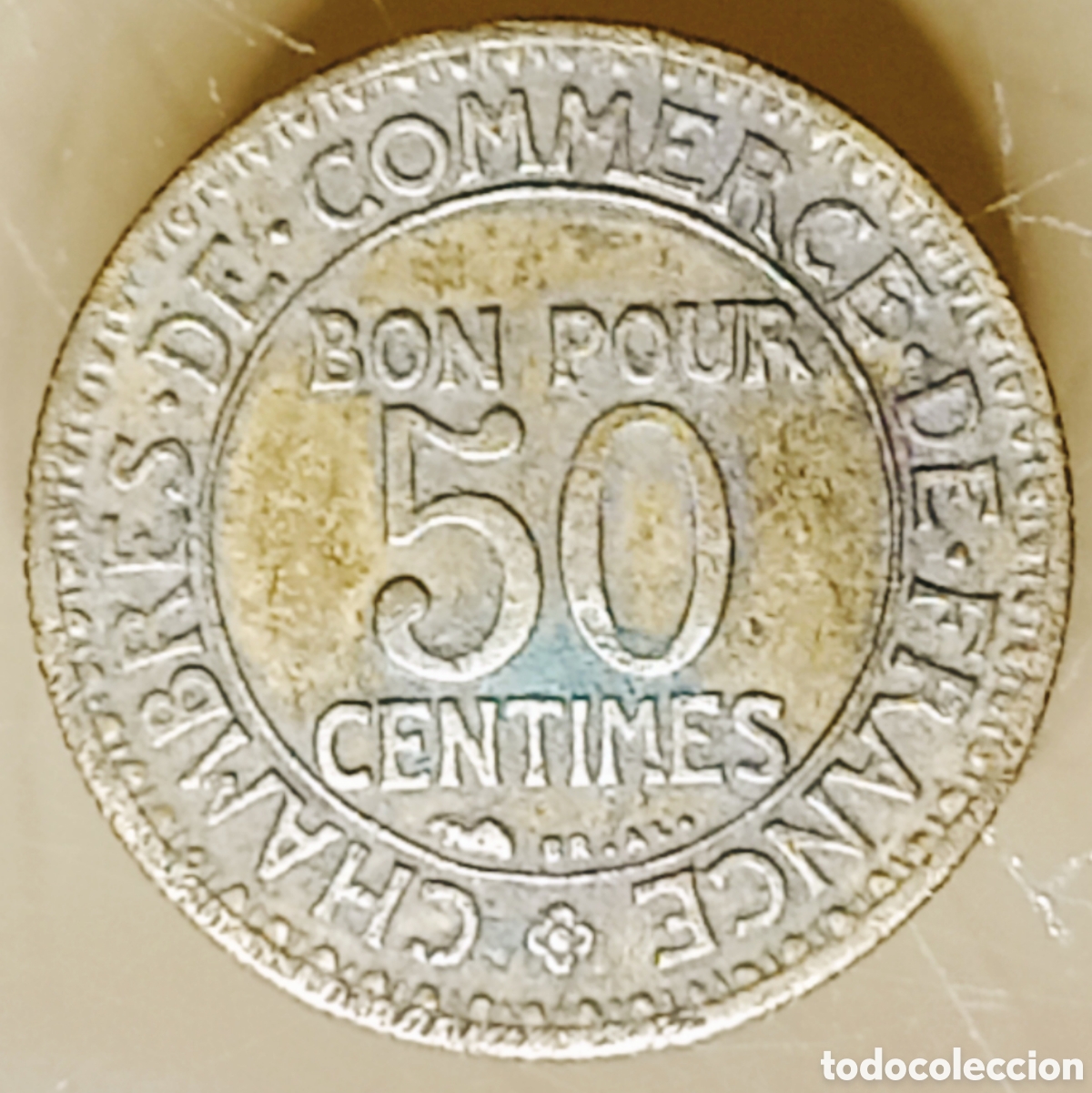 Monedas con errores: Moneda Francia (1922) Error - Foto 2