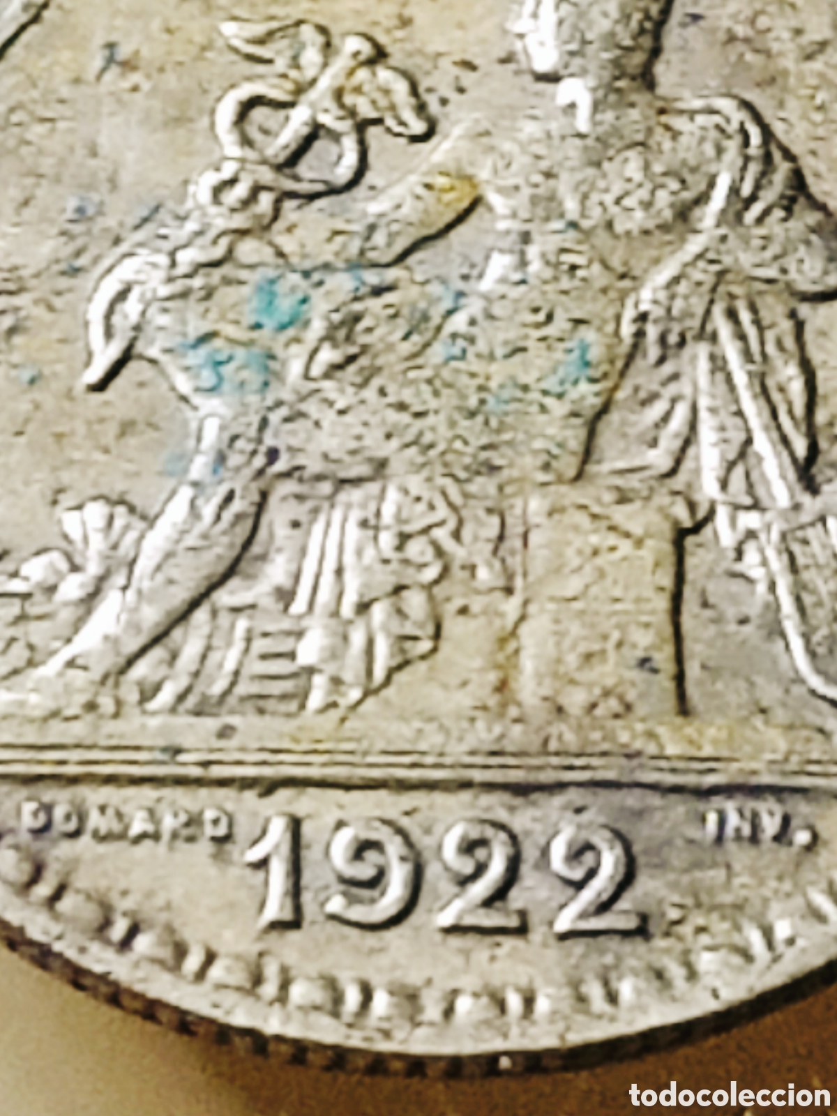 Monedas con errores: Moneda Francia (1922) Error - Foto 8