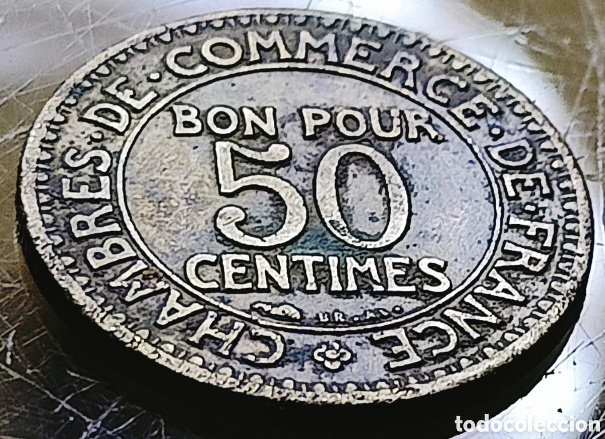 Monedas con errores: Moneda Francia (1922) Error - Foto 23