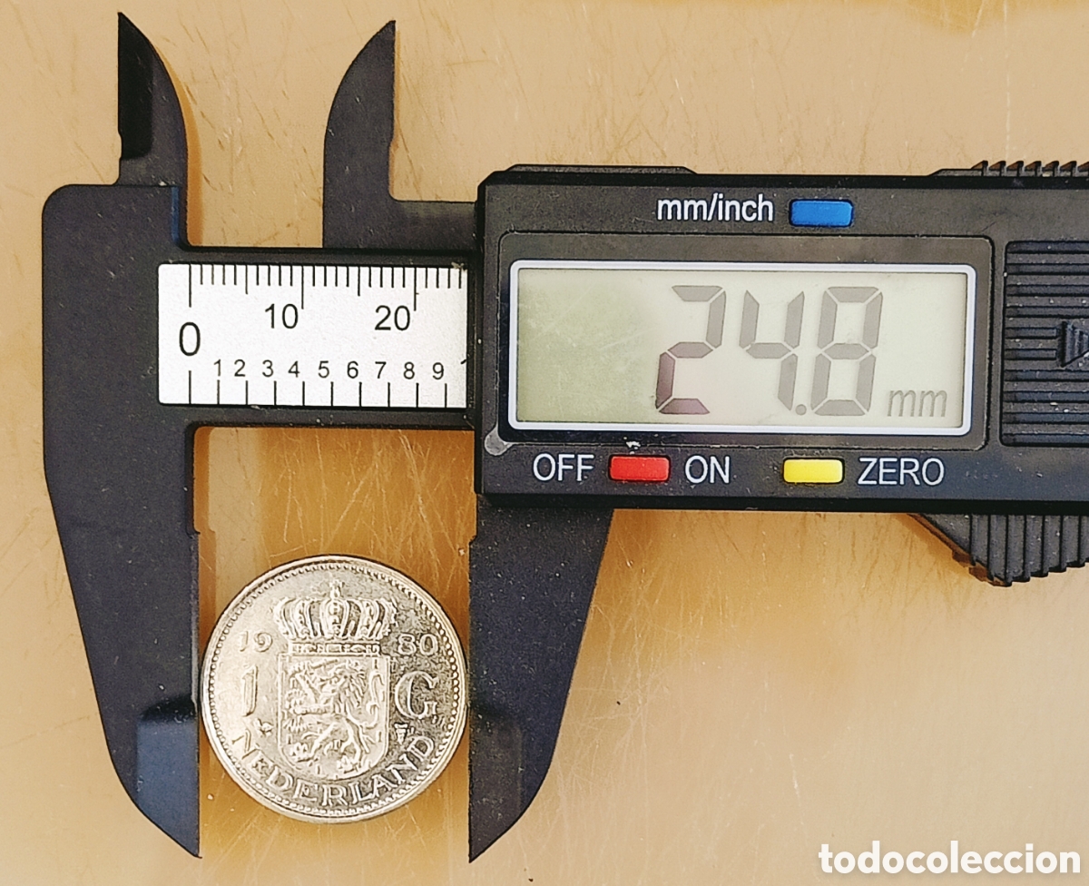 Monedas con errores: Moneda Pa&iacute;ses Bajos (1980) var&iacute;ante - Foto 3