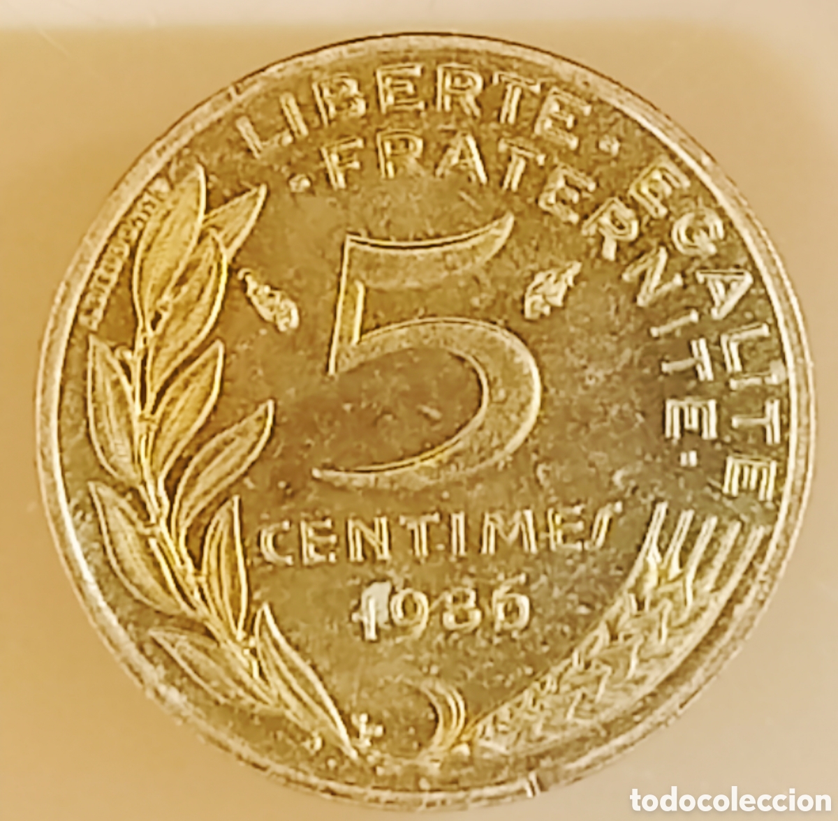 Monedas con errores: Moneda Francia (1986) var&iacute;ante - Foto 2
