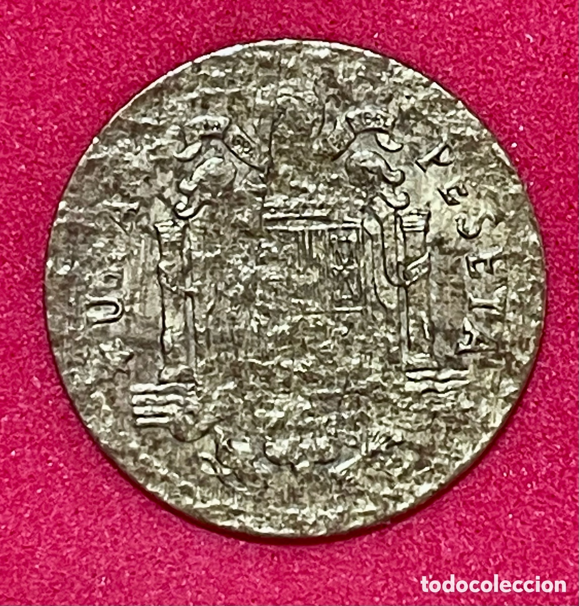 Monedas con errores: * ERROR * 1 peseta a&ntilde;o 1975. HOJA SALTADA Y ACU&Ntilde;ADA - Foto 2