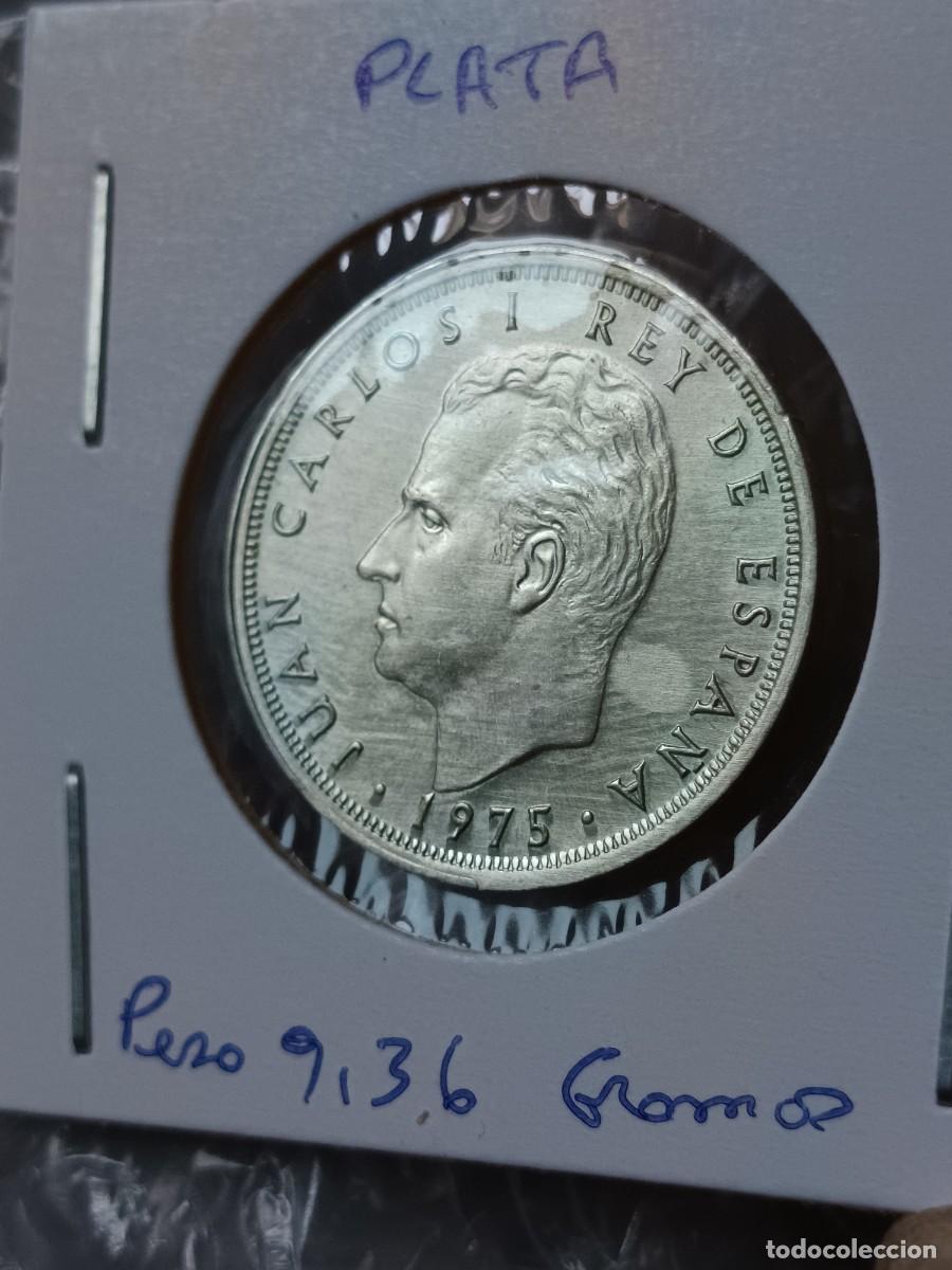 Monedas con errores: 25 pesetas 1975 en plata - Foto 3