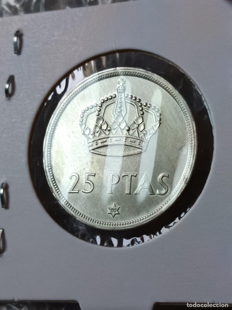 Monedas con errores: 25 pesetas 1975 en plata - Foto 6