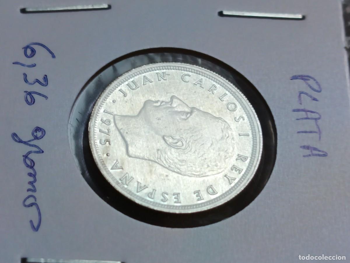 M&uuml;nzen mit Fehlern: 5 pesetas 1975 material plata
