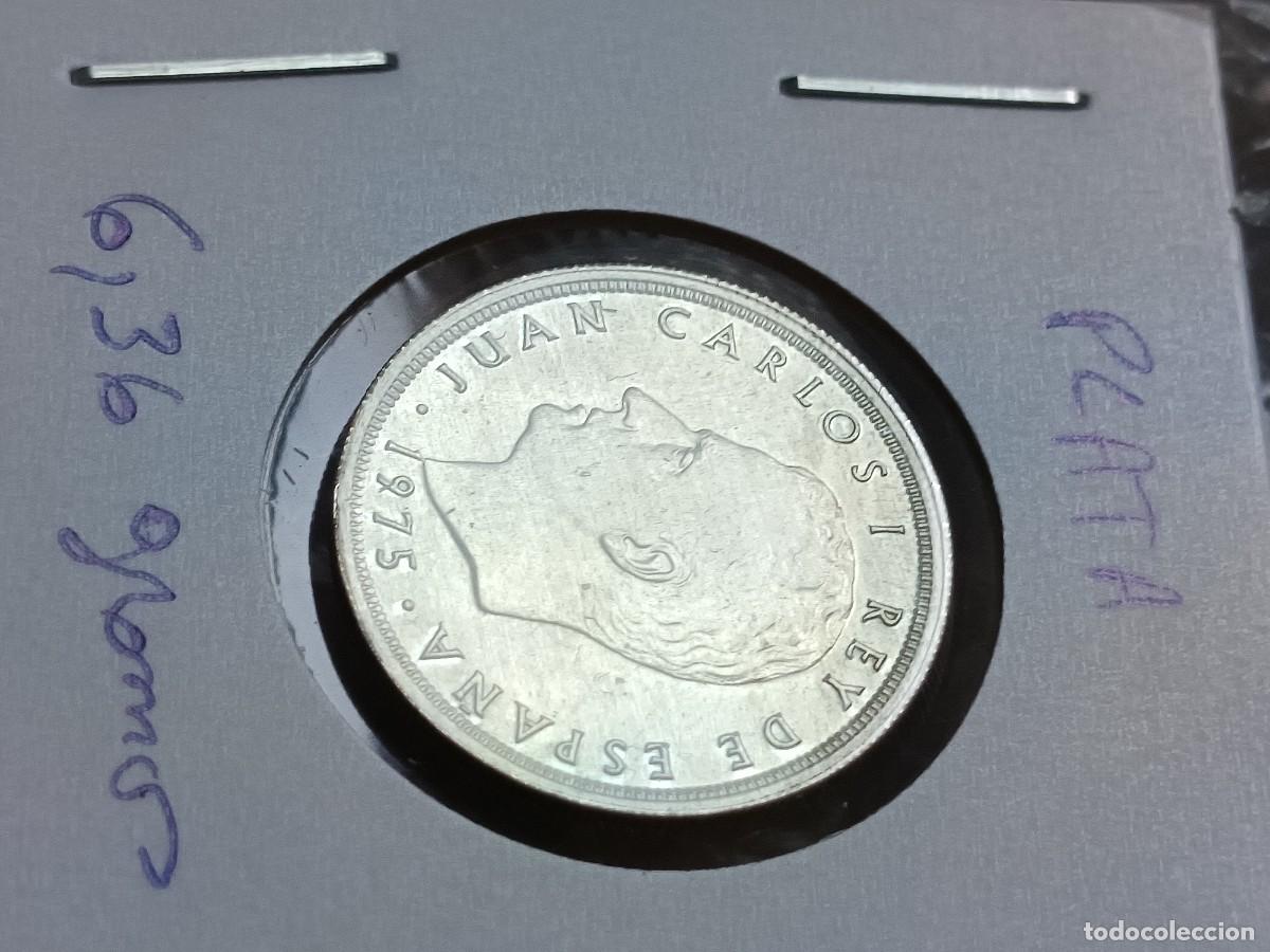 Monedas con errores: 5 pesetas 1975 material plata - Foto 2