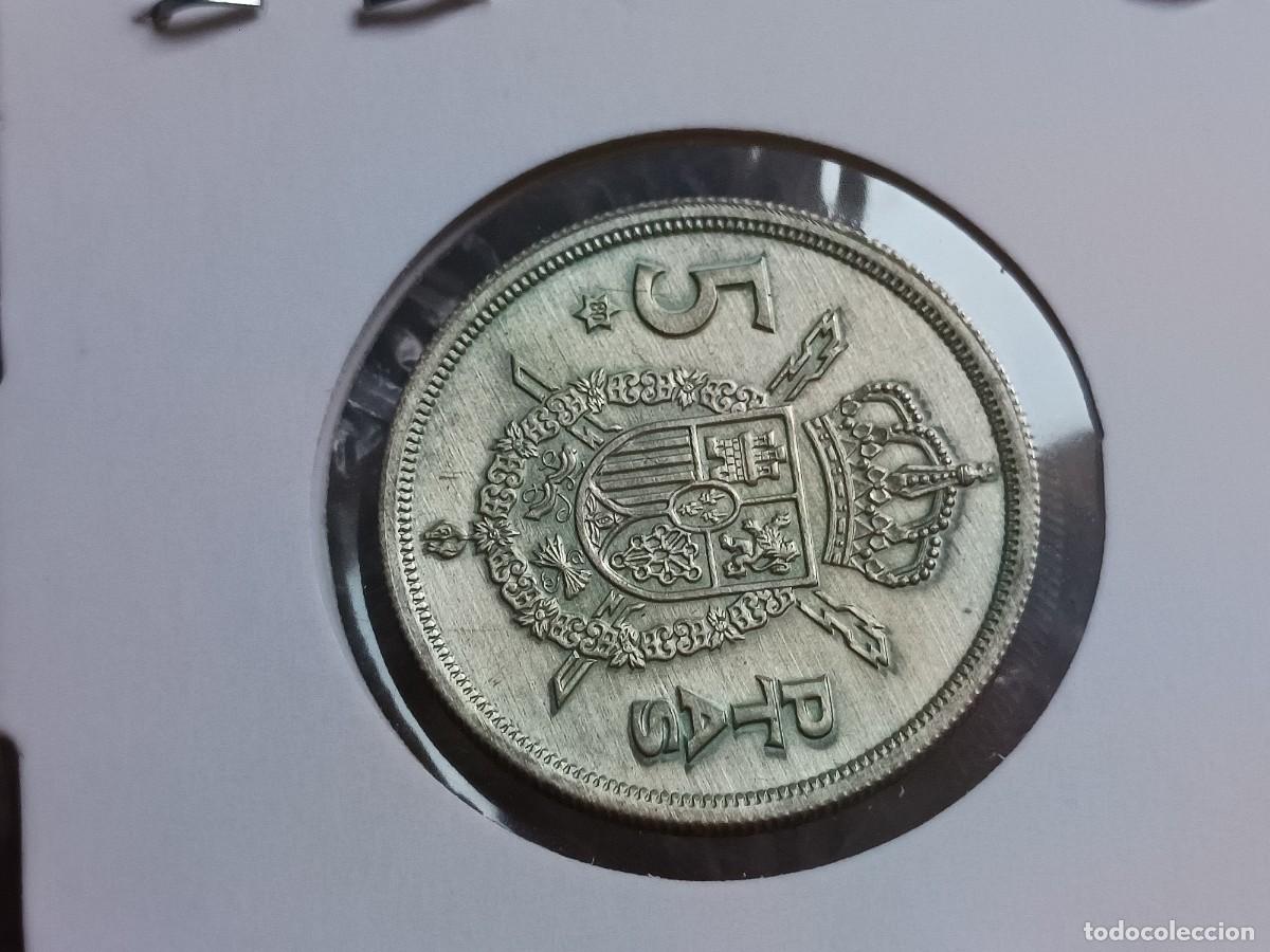 Monedas con errores: 5 pesetas 1975 material plata - Foto 3