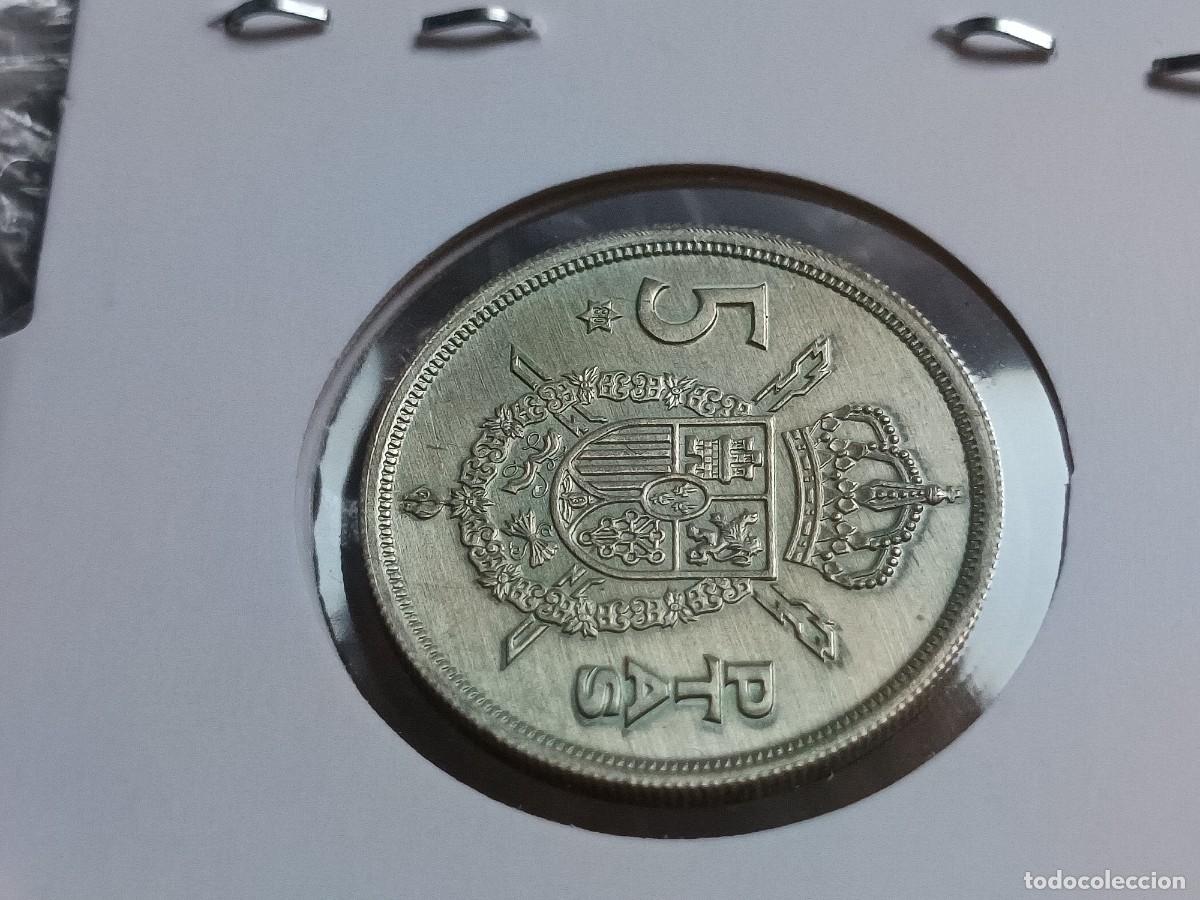 Monedas con errores: 5 pesetas 1975 material plata - Foto 5