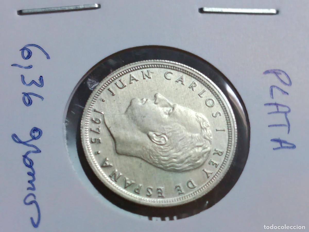 Monedas con errores: 5 pesetas 1975 material plata - Foto 7