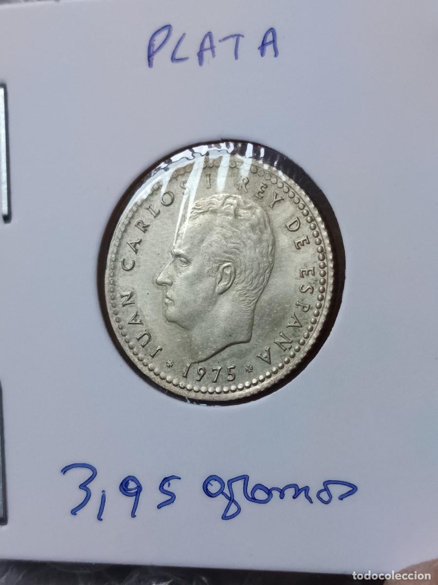 Monedas con errores: 1 peseta 1975 material plata - Foto 2