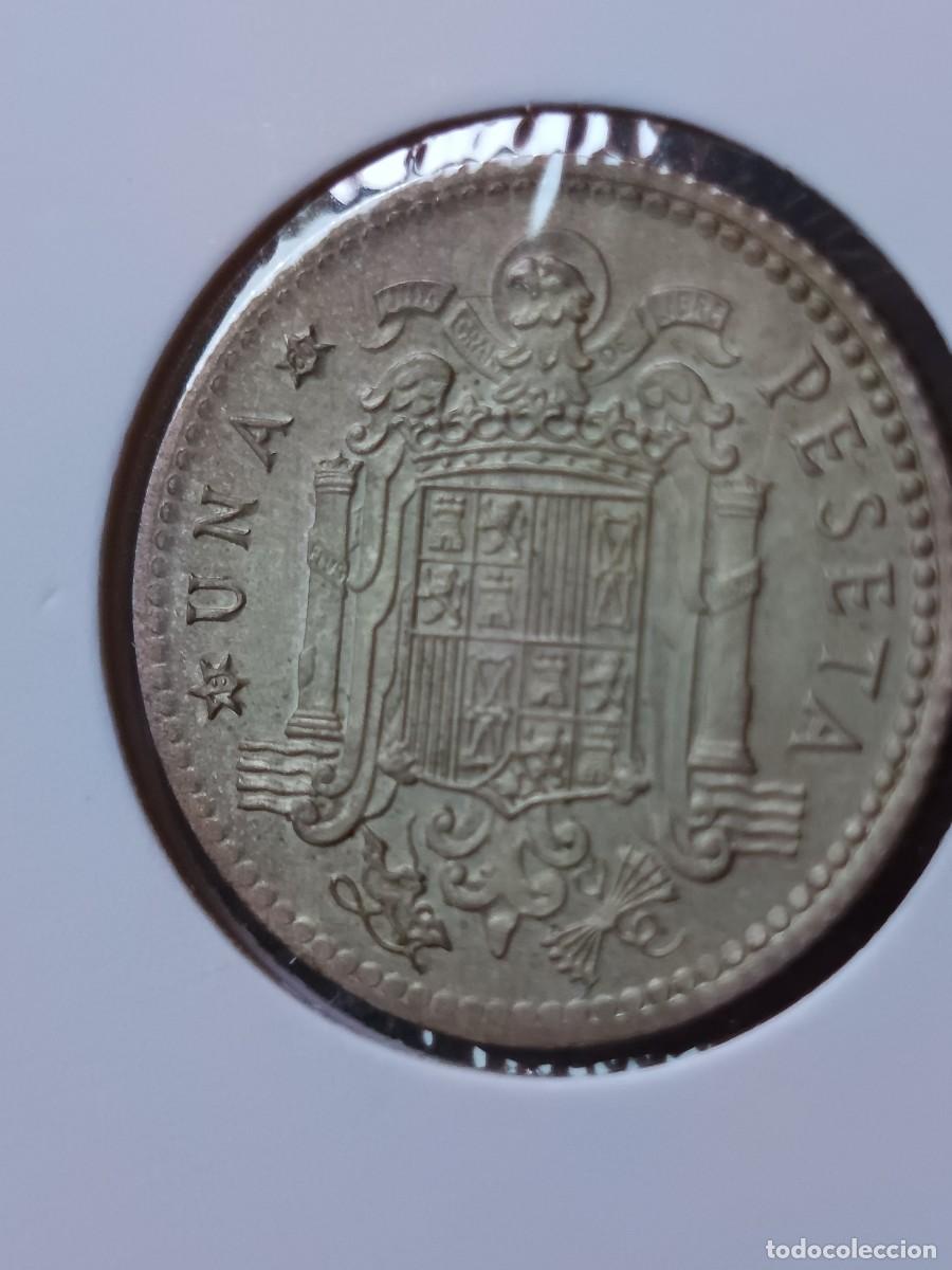 Monedas con errores: 1 peseta 1975 material plata - Foto 3