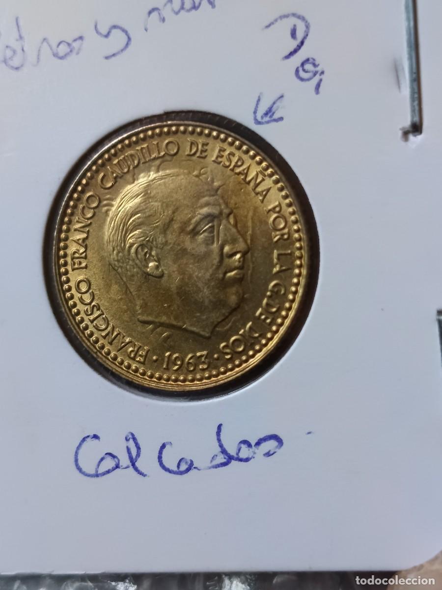 Monedas con errores: 1 peseta 1963*65 calcada m&uacute;ltiples errores sin circular - Foto 4