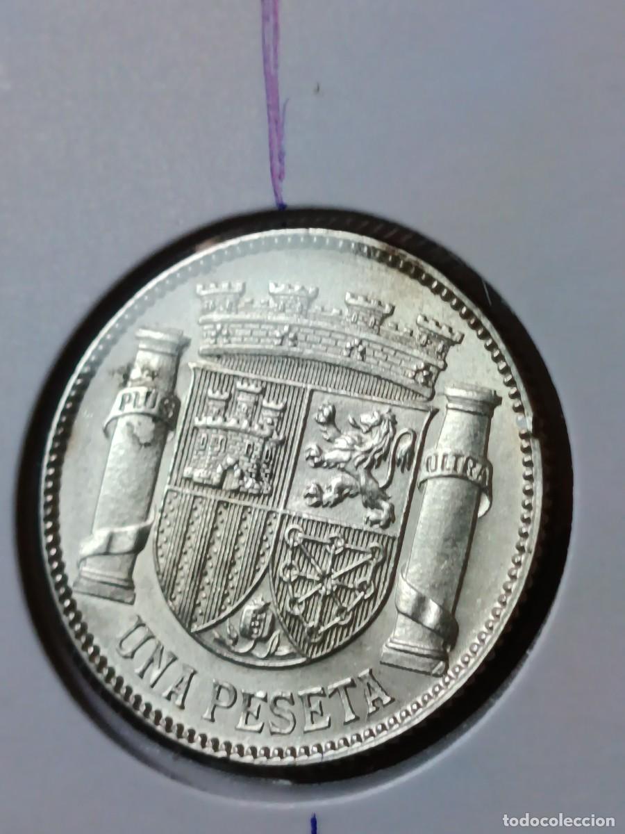 Monedas con errores: 1 peseta 1933 plata girada - Foto 3