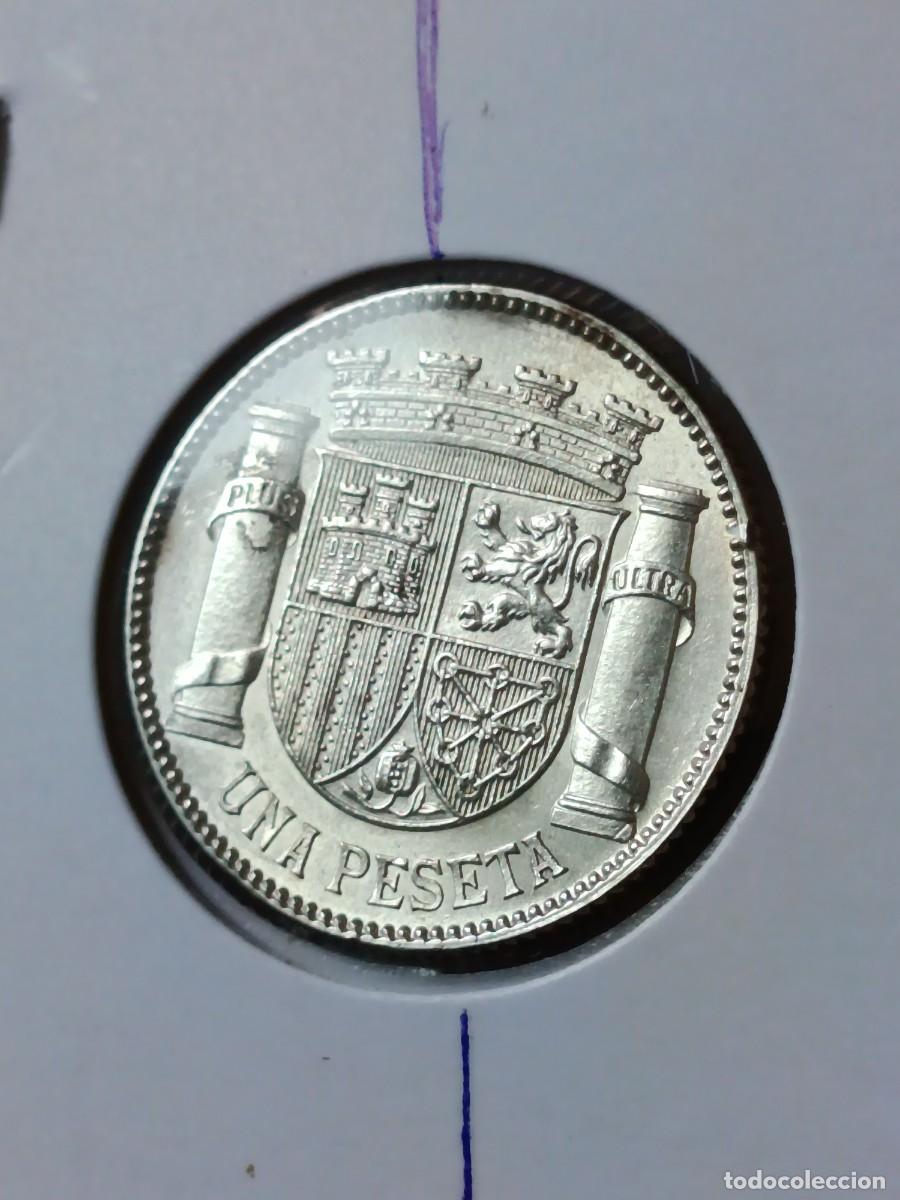 Monedas con errores: 1 peseta 1933 plata girada - Foto 4