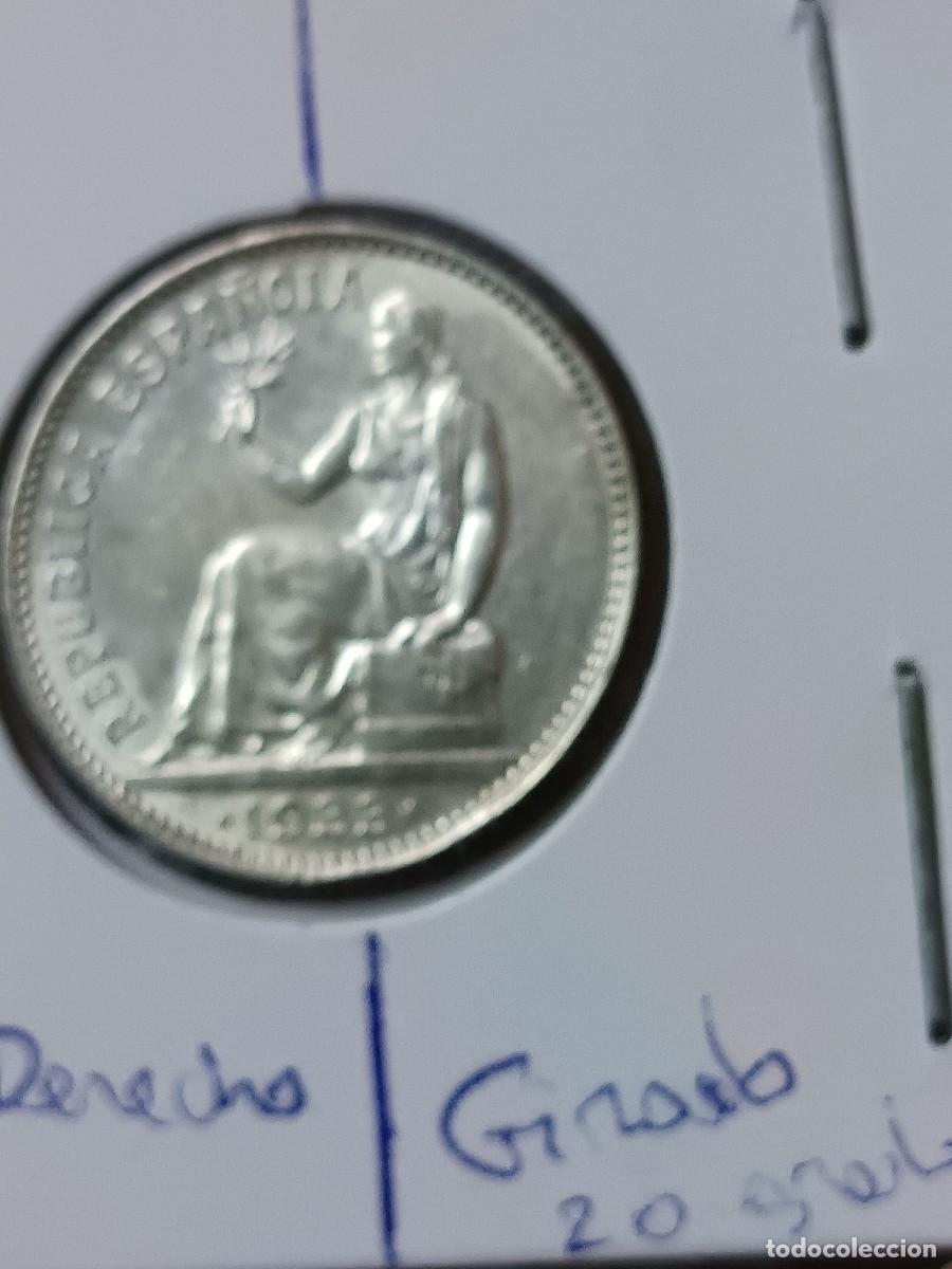 Monedas con errores: 1 peseta 1933 plata girada - Foto 5