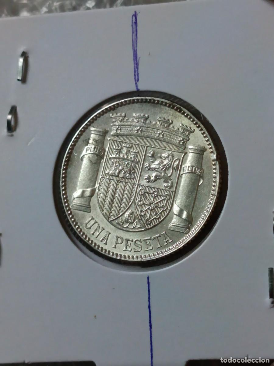 Monedas con errores: 1 peseta 1933 plata girada - Foto 8